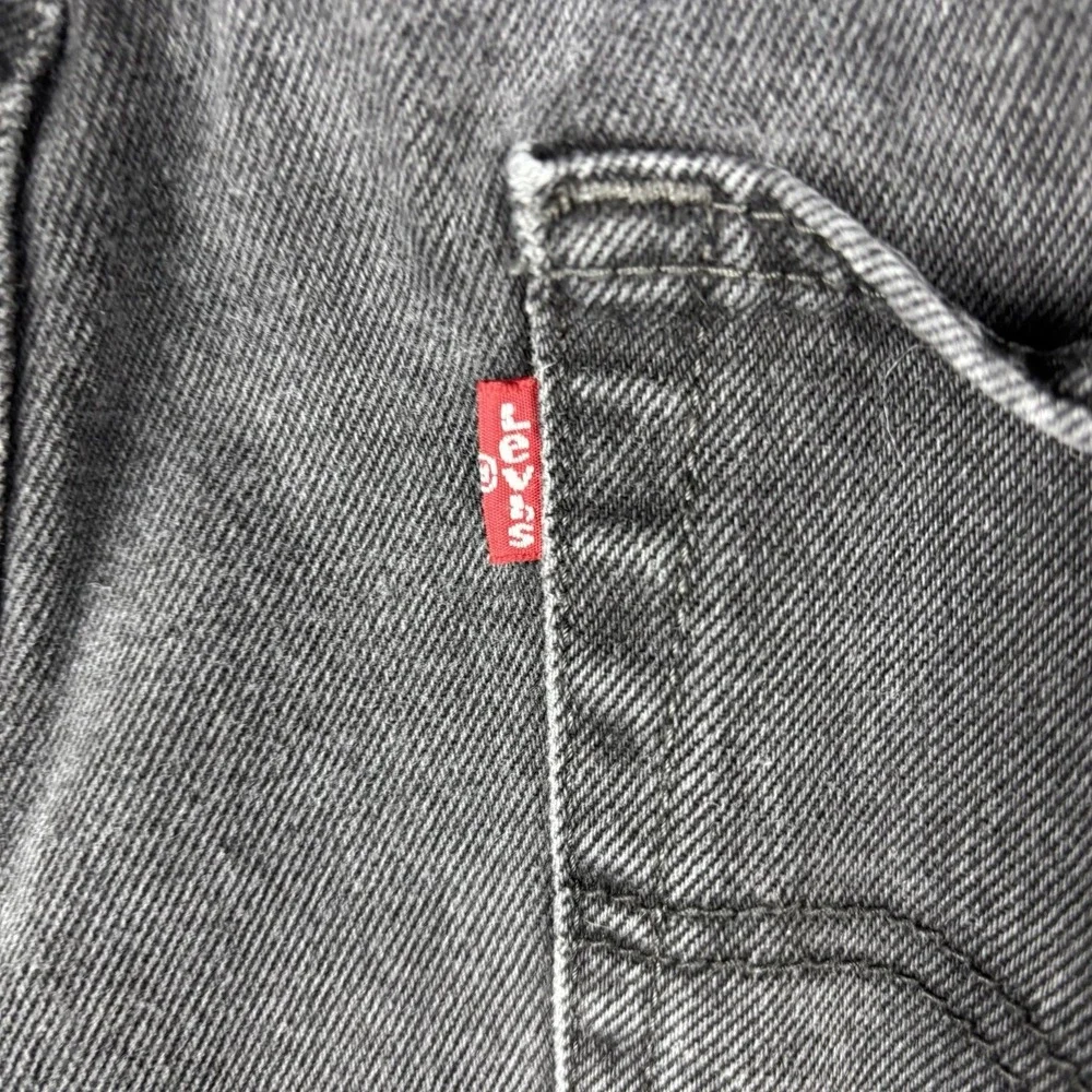 Levi's 505‎ Jeans Mens 38x30 (Fits 36x29) Black Wash Straight Leg Denim Casual